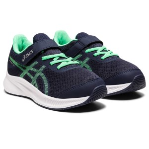 Asics Patriot 13 PS - Kids Running Shoes - Midnight/New Leaf