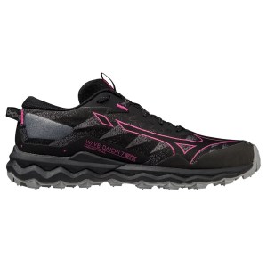 Mizuno Wave Daichi 7 GTX - Womens Trail Running Shoes - black/Fuchsia Fedora/Black