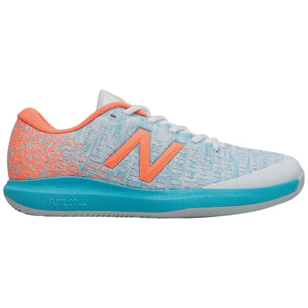 New Balance FuelCell 996v4 Womens Tennis Shoes - White/Citrus