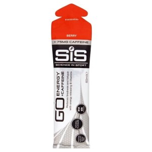 SIS Go Plus Caffeine 75mg Isotonic Energy Gel - 60ml Sachet - Berry