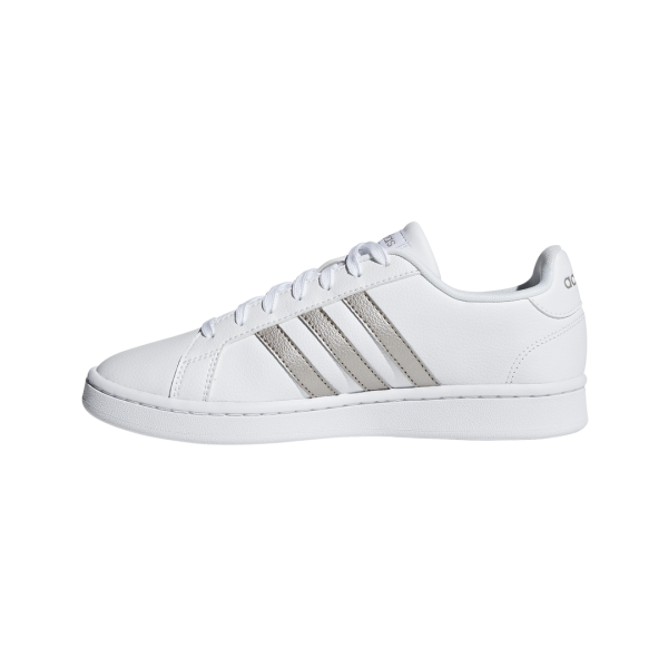 Adidas Grand Court - Womens Sneakers - Footwear White/Platinum Metallic