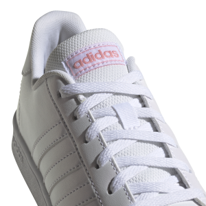 Adidas Grand Court - Kids Sneakers - White/Super Pop