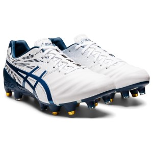 Asics Lethal Tigreor FF Hybrid - Mens Football Boots - White/Mako Blue
