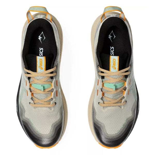 Asics Gel Trabuco 12 - Mens Trail Running Shoes - Feather Grey/Dark Mint