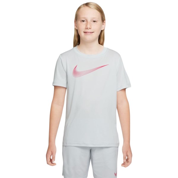 Nike Dri-Fit Kids Training T-Shirt - Photon Dust/Siren Red