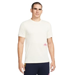 Nike Dri-Fit Mens Trail Running T-Shirt - Coconut Milk