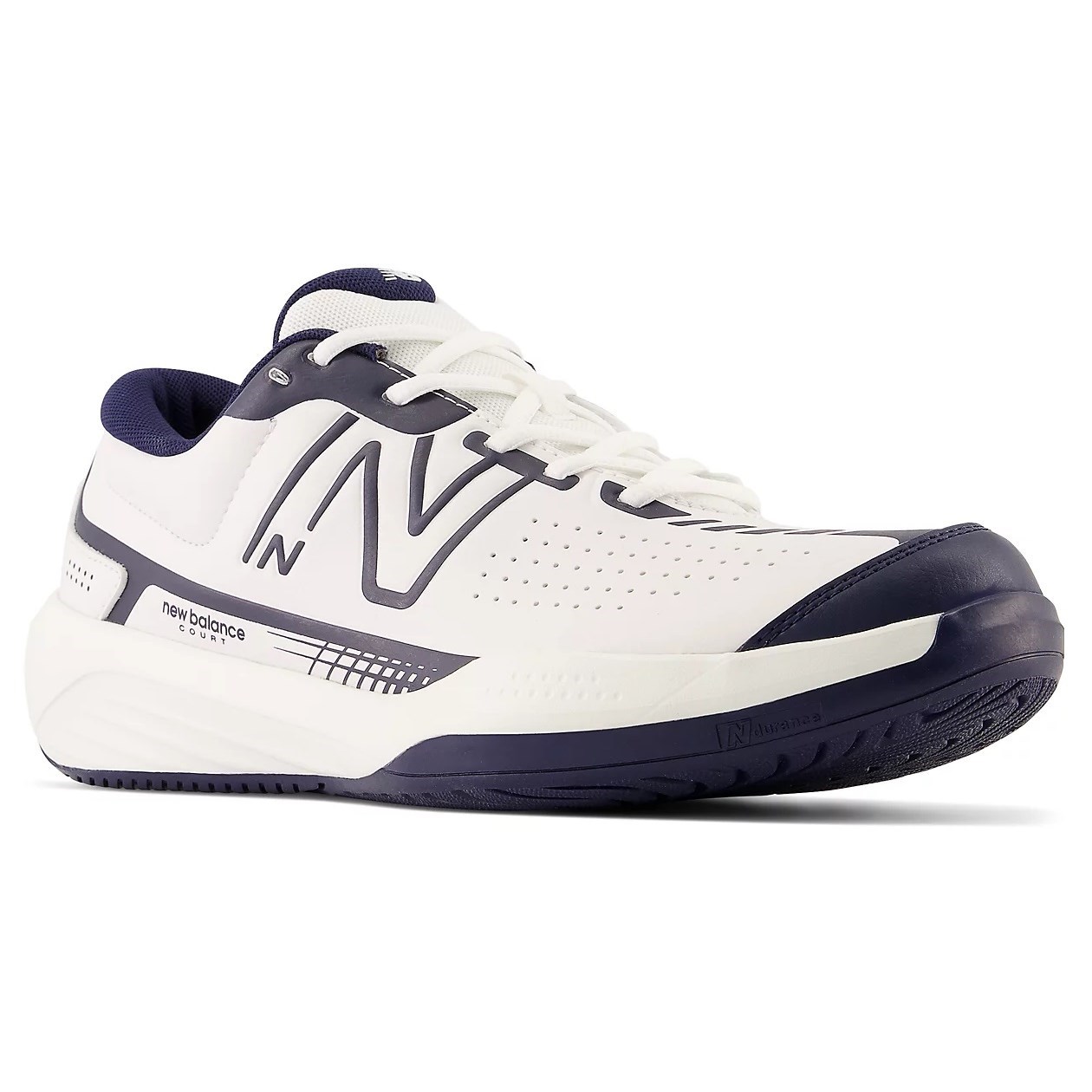 New Balance 696v5 - Mens Tennis Shoes - White/Navy | Sportitude