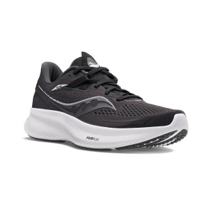 Saucony Ride 15 - Mens Running Shoes - Black/White