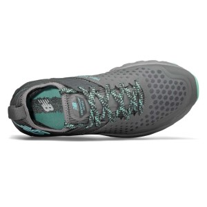 New Balance Fresh Foam Hierro v4 - Womens Trail Running Shoes - Lead/Gunmetal/Light Tidepool