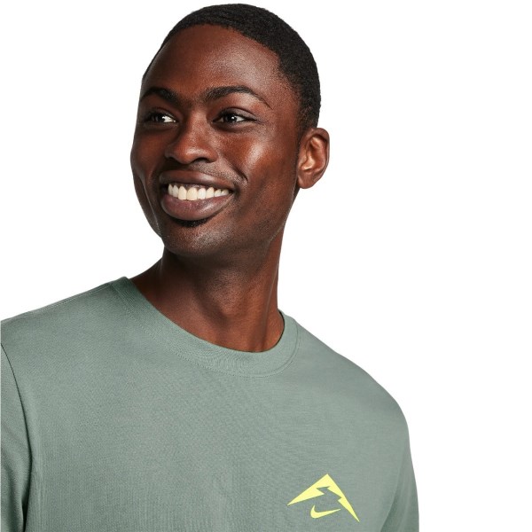 Nike Dri-Fit Trail Mens Running T-Shirt - Dark Stucco