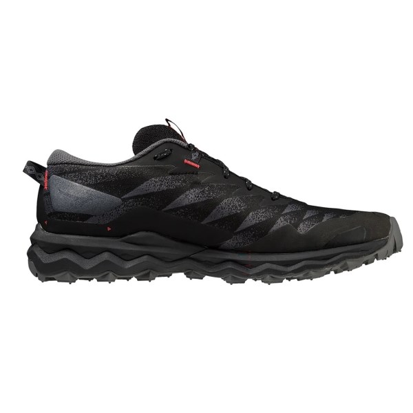 Mizuno Wave Daichi 7 GTX - Mens Trail Running Shoes - Black/Bittersweet/Iron Gate