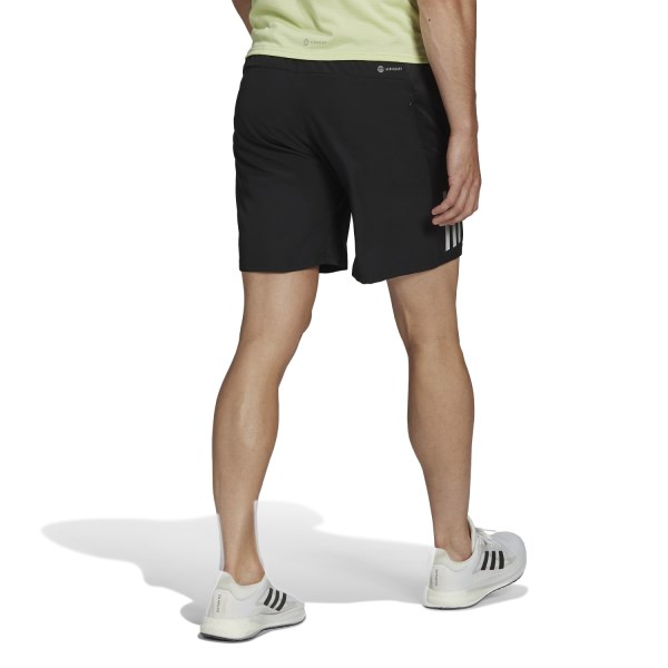 Adidas Own The Run 5 Inch Mens Running Shorts - Black/Reflective Silver