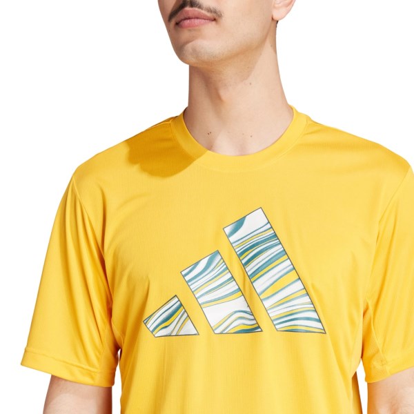 Adidas HIIT Graphic Mens Training T-Shirt - Active Gold