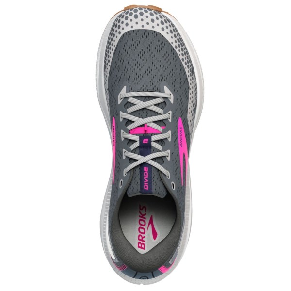 Brooks Divide 3 - Womens Trail Running Shoes - Ebony/Grey/Pink