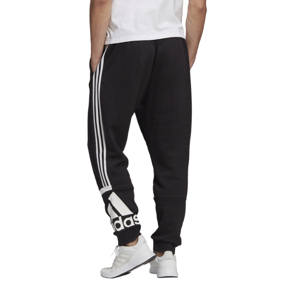 Adidas Essentials Logo Colourblock Cuff Mens Track Pants - Black