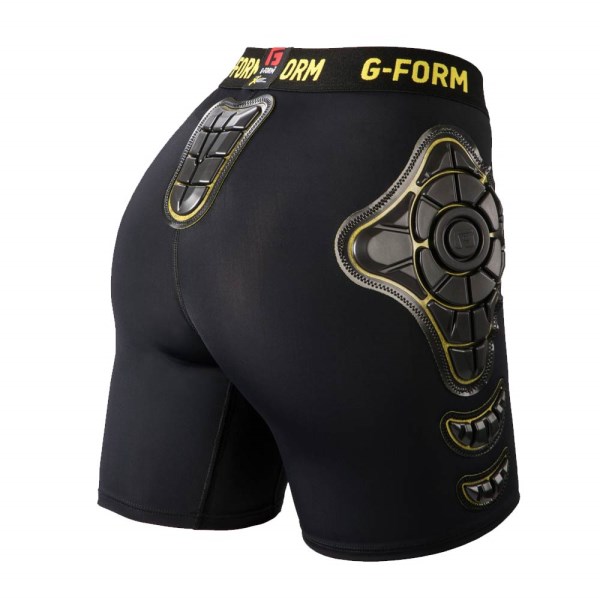 G-Form Pro-X Protective Womens Compression Shorts - Black/Yellow