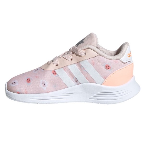Adidas Lite Racer 2.0 - Toddler Running Shoes - Pink Tint/Cloud White/Light Orange Flash