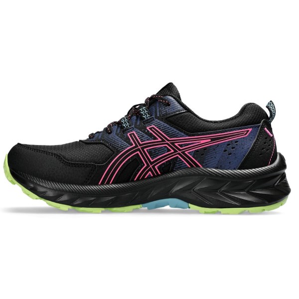 Asics Gel Venture 9 - Womens Trail Running Shoes - Black/Hot Pink