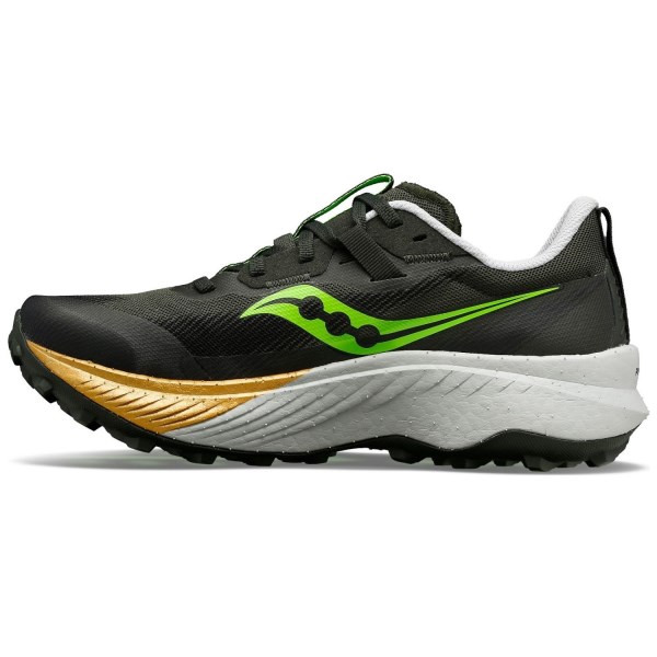 Saucony Endorphin Edge - Mens Trail Running Shoes - Umbra/Slime