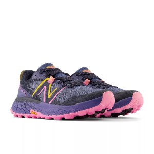 New Balance Fresh Foam Hierro v7 - Womens Trail Running Shoes - Night Sky/Vibrant Pink/Black/Vibrant