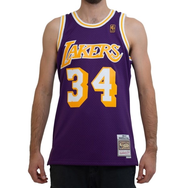 Mitchell & Ness Los Angeles Lakers Shaquille O'Neal 1996-97 NBA Swingman Mens Basketball Jersey -