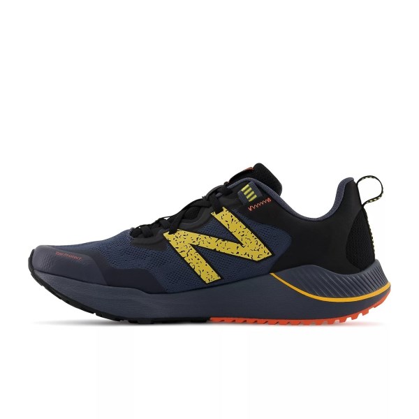 New Balance Nitrel v4 - Mens Trail Running Shoes - Grey/Yellow/Orange
