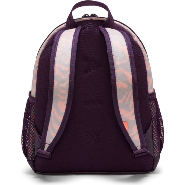 Nike Brasilia JDI Kids Printed Mini Backpack Bag - Grand Purple/Bright Mango