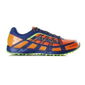 Salming Trail 3 - Mens Trail Running Shoes - Orange/Deep Blue