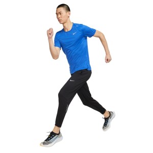 Nike Dri-Fit Rise 365 - Mens Running T-Shirt - Game Royal/Reflective Silver