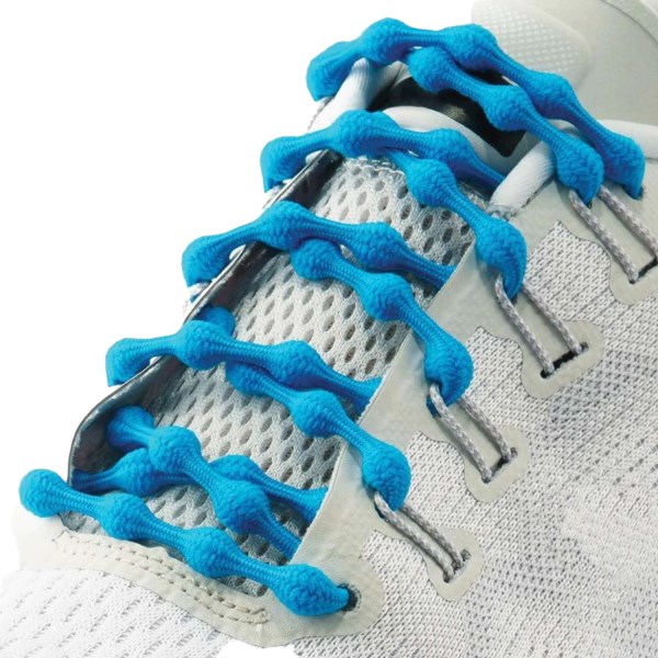 Caterpy The Original Run No-Tie Kids Shoe Laces - 50 cm - Tropical Blue