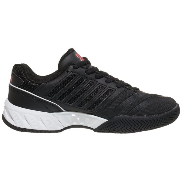 K-Swiss Bigshot Light 4 Kids Tennis Shoes - Black/White/Poppy Red