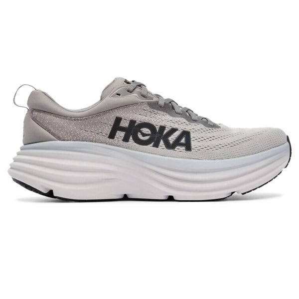 Hoka Bondi 8 - Mens Running Shoes - Sharkskin/Harbor Mist | Sportitude