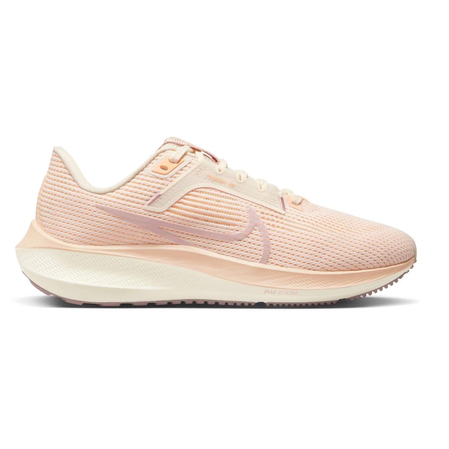 Nike Air Zoom Pegasus 40 - Womens Running Shoes - Pale Ivory/Pink ...