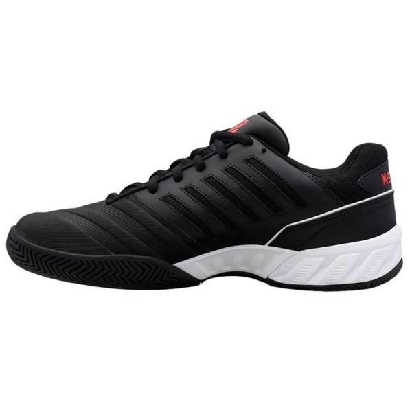 K-Swiss Bigshot Light 4 Mens Tennis Shoes - Black/White/Poppy Red