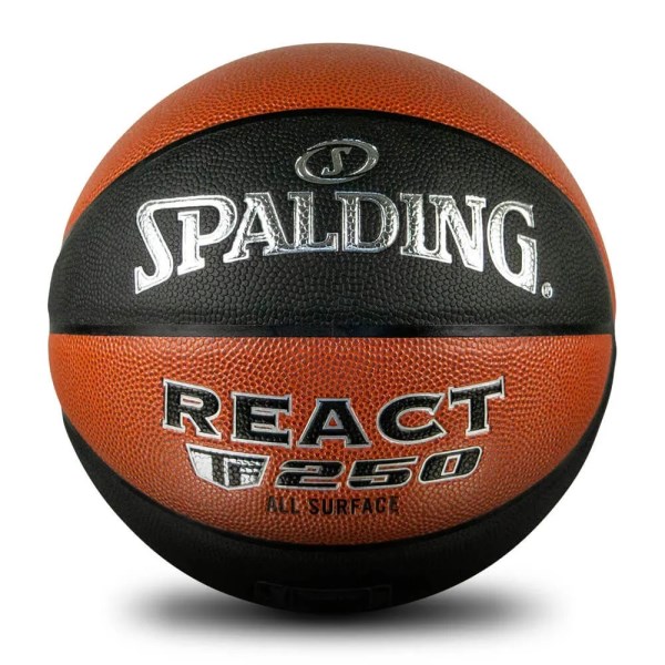 Spalding TF 250 React Indoor/Outdoor Basketball - Black/Orange