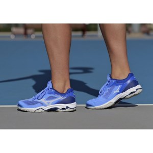 Mizuno Wave Phantom 2 - Womens Netball Shoes - Ultramarine/White/Blue