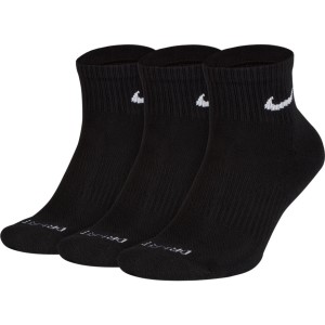 Nike Performance Cushion Low Unisex Low Cut Socks - 3 Pack - Black/White