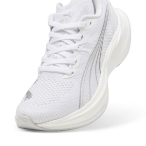 Puma Deviate Nitro 3 - Womens Running Shoes - White/Feather Gray