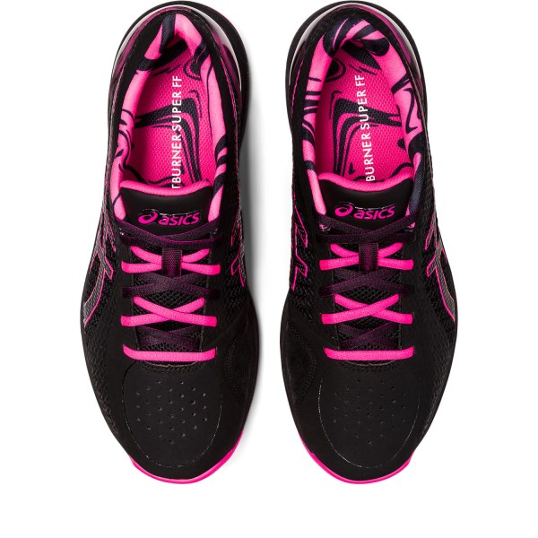 Asics Netburner Super FF - Womens Netball Shoes - Black/Pink Glo