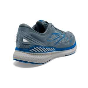 Brooks Glycerin GTS 19 - Mens Running Shoes - Quarry/Grey/Dark Blue