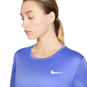 Nike Miler Womens Long Sleeve Running Top - Sapphire