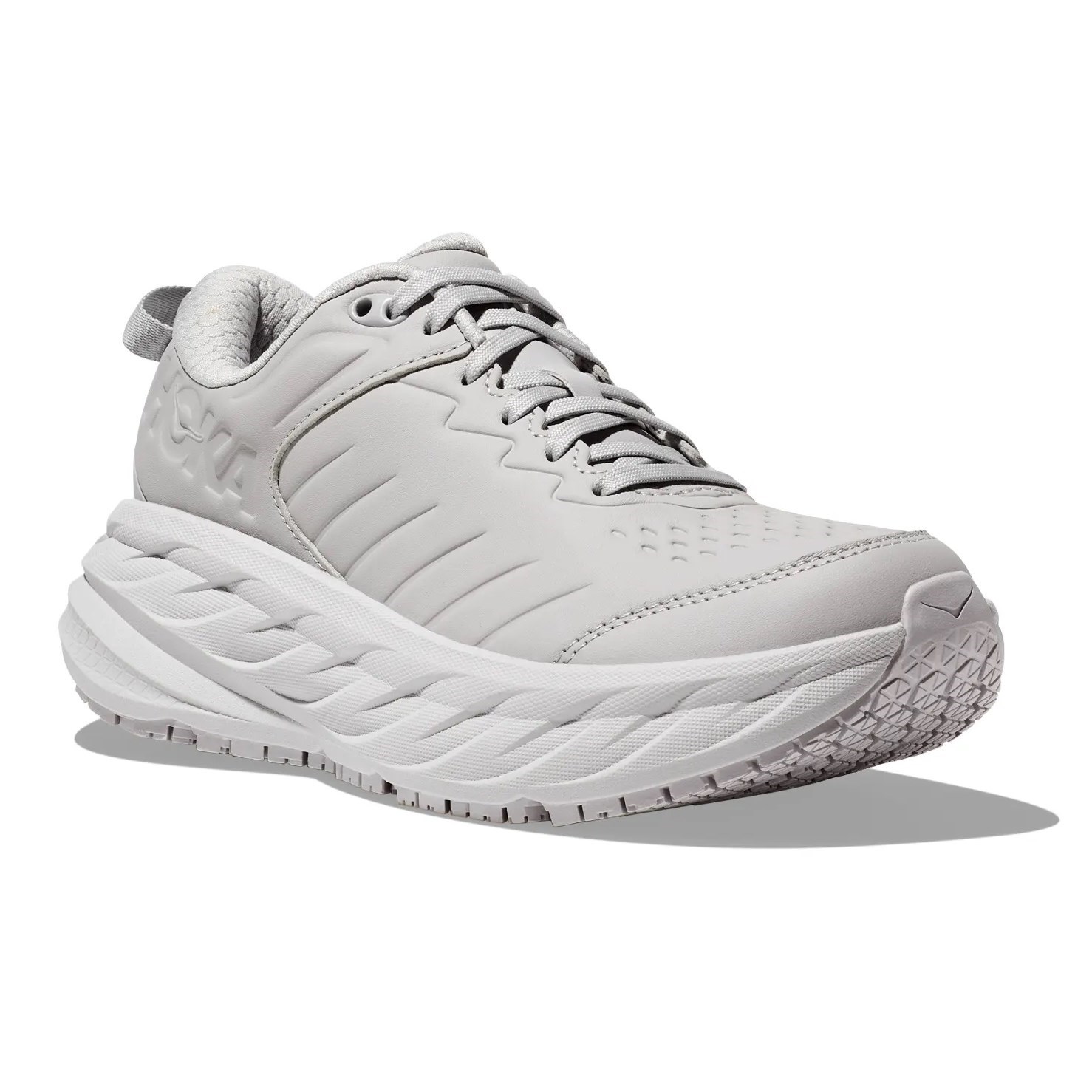 Hoka Bondi SR - Womens Walking Shoes - Harbor Mist/Lunar Rock | Sportitude