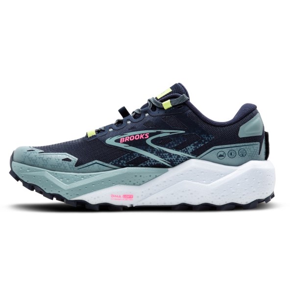 Brooks Caldera 7 - Womens Trail Running Shoes - Peacoat/Citadel/Lime