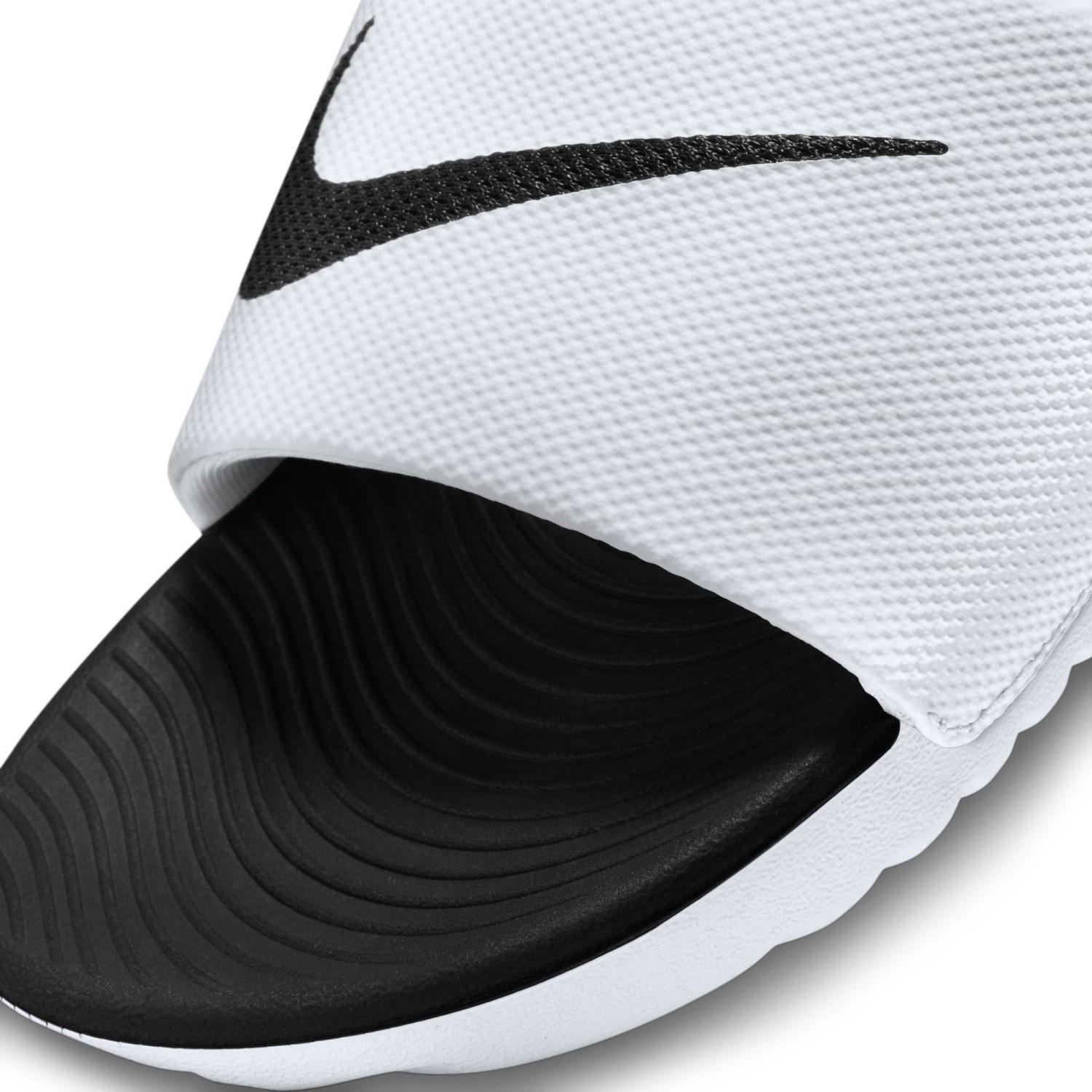 Nike Kawa Slide GS/PS - Kids Slides - White/Black | Sportitude