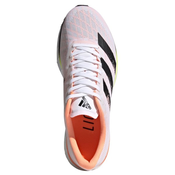 Adidas Adizero Adios 5 - Mens Running Shoes - White/Black/Screaming Orange