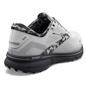 Brooks Ghost 15 - Mens Running Shoes - White/Ebony/Oyster