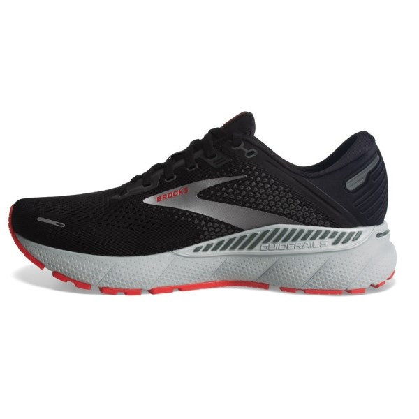 Brooks Adrenaline GTS 22 - Mens Running Shoes - Black/Grey/Red