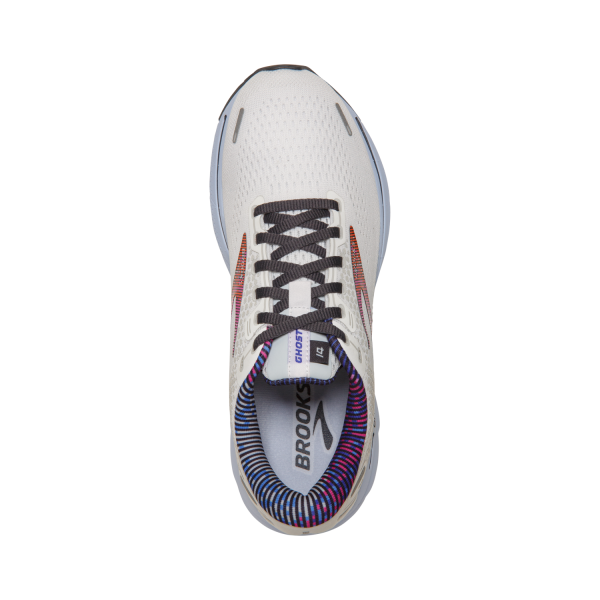 Brooks Ghost 14 - Womens Running Shoes - Pixel White/Heather/Violet/Ebony