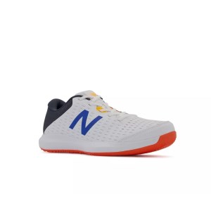 New Balance 696v4 - Mens Tennis Shoes - White/Vibrant Orange