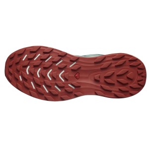 Salomon Ultra Glide 2 - Womens Trail Running Shoes - Lily Pad/Bleached Aqua/Hot Sauce